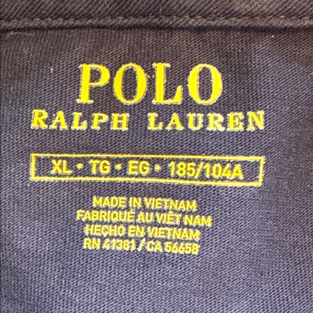 Polo by Ralph Lauren Men's Dark Blue Hoodie X-Large Embroidered Pony Preppy EUC - Picture 6 of 11